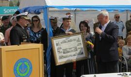 Laivų "Skalvis" (M53) ir "Kuršis" (M54) krikštynos