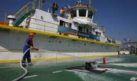 Civilinės saugos pratybos keltuose