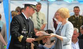 Laivų "Skalvis" (M53) ir "Kuršis" (M54) krikštynos