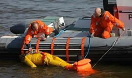 Civilinės saugos pratybos keltuose