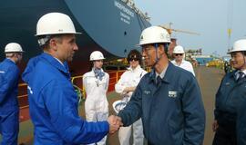 SGD terminalo laivą jau skalauja vanduo