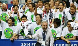 Japonijos futbolininkai pirmieji iškovojo kelialapį į pasaulio čempionatą