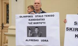 Sportininkų protesto akcija