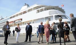 Pirmąkart užsuko liukso klasės laivas