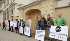 Sportininkų protesto akcija