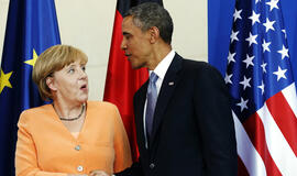 Vokietijos kanclerė Angela Merkel su Baraku Obama kalbėjo apie sekimą internete