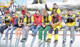 Komandinę dvasią žadino ant "Lietuvos" denio