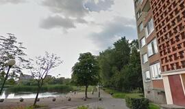 Prie tvenkinio - dūris peiliu į nugarą