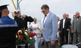 Žuvusiuosius jūroje pagerbė ir premjeras