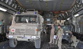 Iš Goro provincijos gabenama Lietuvos karinė technika