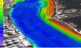 Sudarytas Klaipėdos uosto dugno žemėlapis