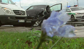 Klaipėdoje susidūrė trys mersedesai