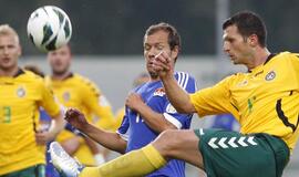 Lietuvos futbolininkai nugalėjo Lichtenšteino komandą 2:0