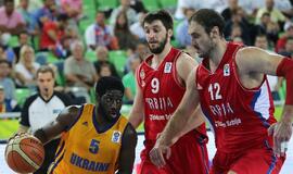 Ukrainos krepšininkai Europos čempionate pranoko serbus