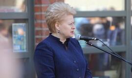 Dalia Grybauskaitė Kaune sveikino tremtinius