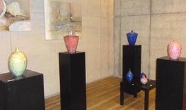 Pirmą kartą Lietuvoje menininkas atidarė autorinę parodą krematoriume