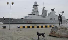 Klaipėdiečiai gali apžiūrėti Italijos karinį laivą