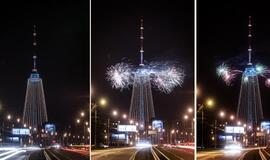 Įžiebta aukščiausia Lietuvoje Kalėdų eglutė