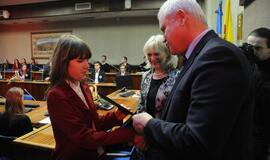 Apdovanoti gabiausi mokiniai