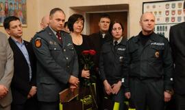 Pagerbė Klaipėdos policijos pareigūnus