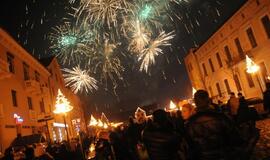 Klaipėda pasitiko 2014-uosius metus