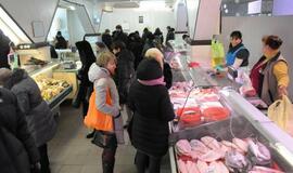 Klaipėdos turgavietės speiguotą savaitgalį