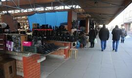 Klaipėdos turgavietės speiguotą savaitgalį