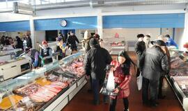 Klaipėdos turgavietės speiguotą savaitgalį