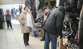 Klaipėdos turgavietės speiguotą savaitgalį