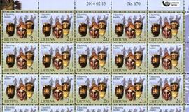 Pašto ženklą papuoš lietuviškos Užgavėnių kaukės