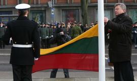 Klaipėda pasidabino trispalvėmis