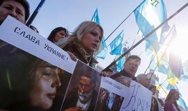 Demonstrantai Ukrainoje prašo Rusijos pagalbos