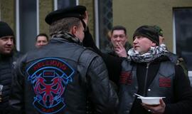 Baikeriai Klaipėdos senamiestyje