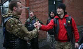 Baikeriai Klaipėdos senamiestyje