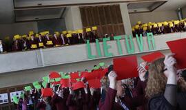 Vytauto Didžiojo gimnazijoje - gyva trispalvė