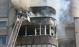 Gaisras Vingio gatvėje