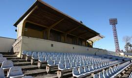 Klaipėdos stadione griaunama VIP tribūna
