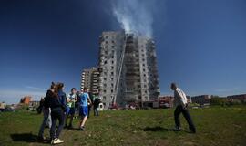 Gaisras Vingio gatvėje