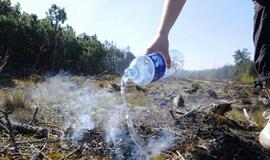 Gaisras Kuršių nerijoje: antroji diena