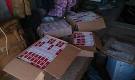 Klaipėdiečio garaže - kontrabandinės cigaretės