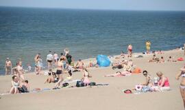 Klaipėdos paplūdimiuose - jau vasara