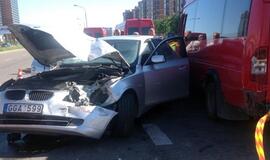 Ketvergiškis uostamiestyje sudaužė tėvo BMW