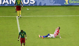 Kroatijos futbolininkai šventė užtikrintą pergalę prieš Kamerūną