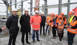 SGD terminalo krantinėje iškeltas statybų vainikas