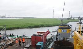 SGD terminalo krantinėje iškeltas statybų vainikas