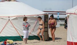 Palangos pajūrį kaitino pirtininkų varžytuvės