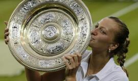 Čekė Petra Kvitova antrą kartą laimėjo Vimbldono turnyrą