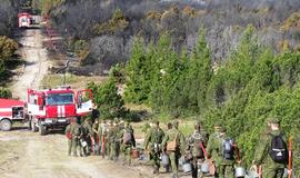 Į Kuršių neriją - papildomos ugniagesių pajėgos