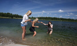 Tolupio tvenkinys: nei dumblo, nei maudynių