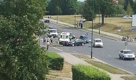 Klaipėdoje į avariją pateko mikroautobusas